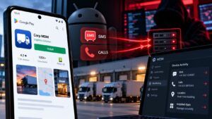 Corp MDM trasforma Android in spyware contro la logistica: SMS e chiamate sotto controllo