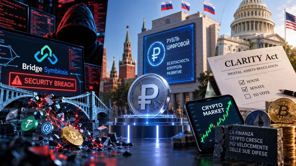 crypto infrastruttura symbiosis rublo digitale clarity act strategy