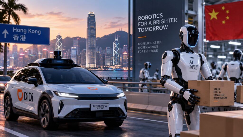 DiDi prepara i robotaxi a Hong Kong mentre la Cina porta gli umanoidi verso il mercato consumer 2 didi robotaxi hong kong robot umanoidi cina