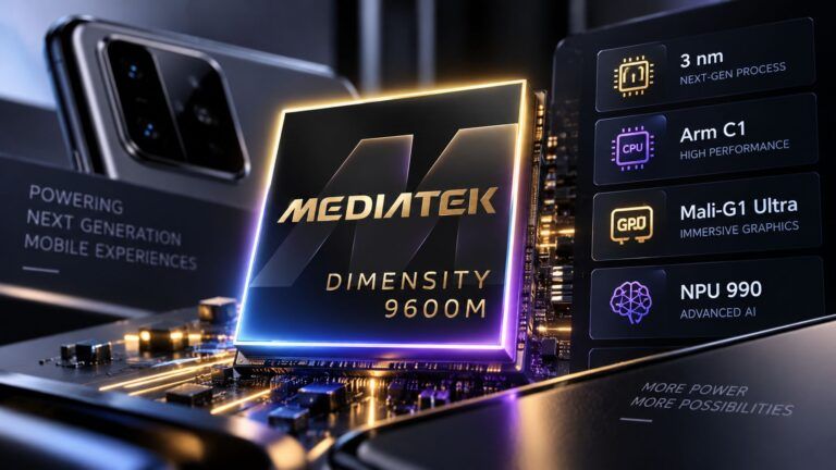 dimensity 9600m mediatek 3nm flagship android