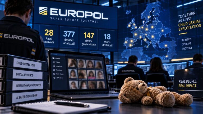 europol 18 minori vittime abusi vidtf 377 dataset