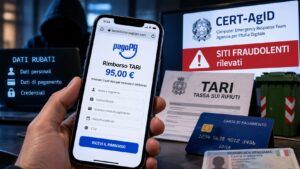 Falso rimborso TARI da 95 euro: phishing pagoPA ruba identità e carte 8 Falso rimborso TARI da 95 euro: phishing pagoPA ruba identità e carte
