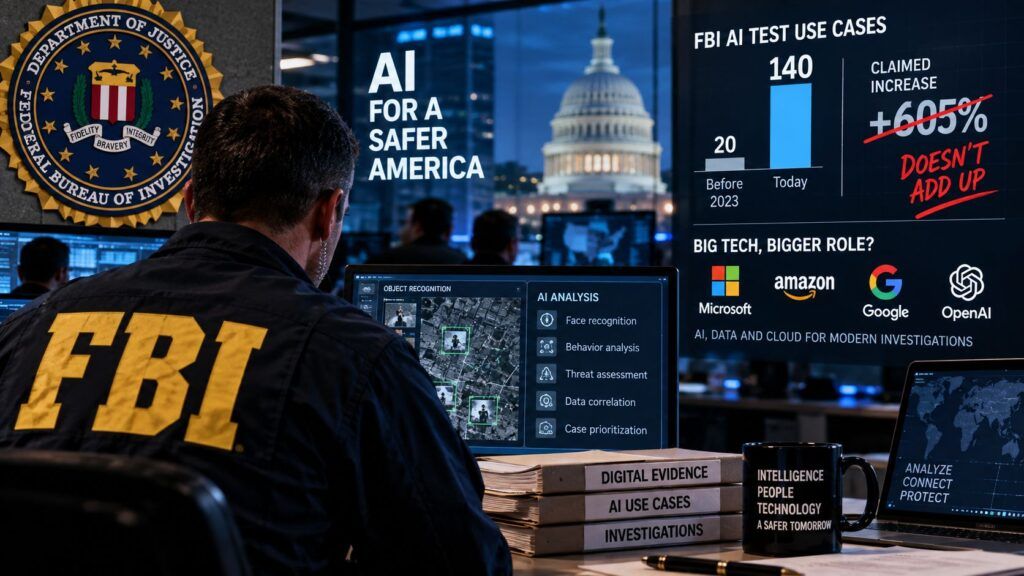 FBI porta l’AI a 140 test, ma il +605% dichiarato da Kash Patel non torna 2 fbi ai kash patel 140 test