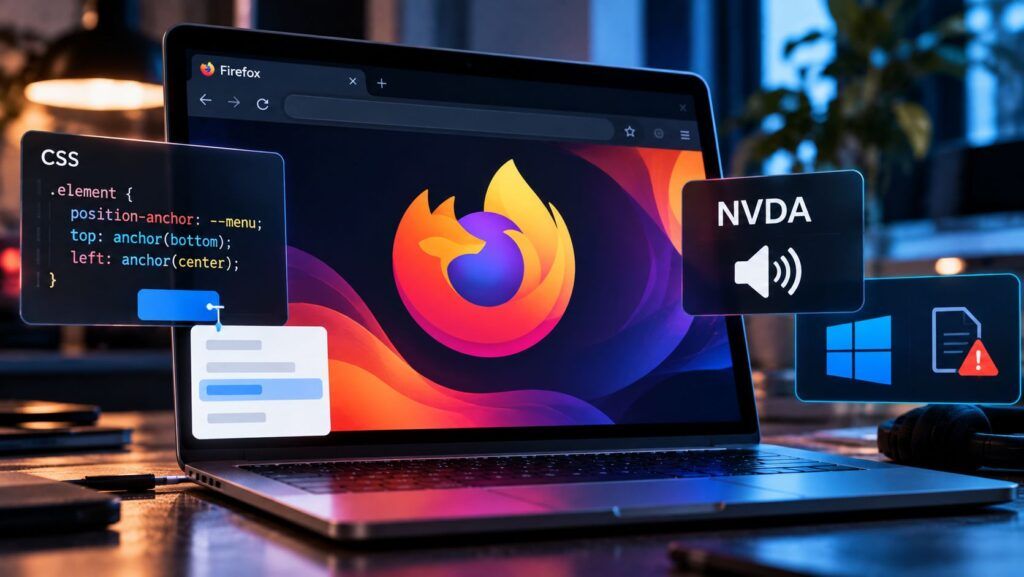 Firefox 156.0.1 corregge blocchi CSS, accessibilità e leak di handle su Windows 2 firefox 156 0 1 fix css nvda windows