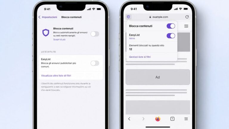 firefox ios ad blocker integrato easylist