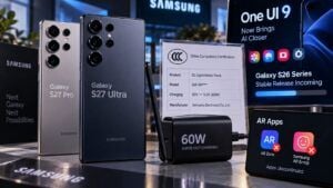 Galaxy S27 Pro e Ultra salgono a 60 W mentre One UI 9 prepara il debutto stabile 6 Galaxy S27 Pro e Ultra salgono a 60 W mentre One UI 9 prepara il debutto stabile