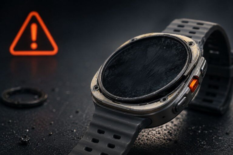 galaxy watch ultra ghiera si stacca difetto