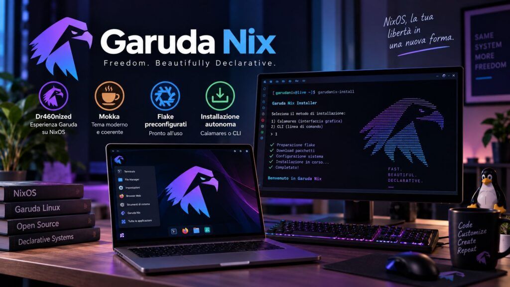 Garuda Nix porta Dr460nized e Mokka su NixOS e cambia base a Garuda 2 garuda nix dr460nized mokka nixos