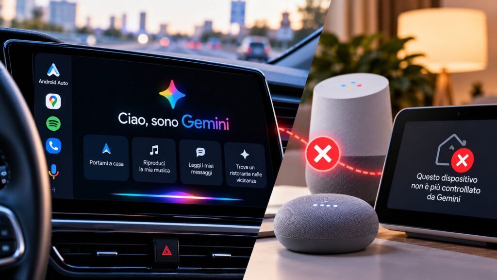 Gemini sostituisce Assistant in auto ma perde il controllo della smart home 2 gemini sostituisce assistant in auto ma perde il controllo della smart home