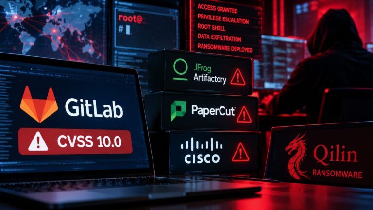 gitlab cvss 10 artifactory papercut cisco fmc attacchi