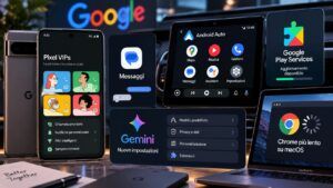 Google aggiorna Pixel, Messaggi e Android Auto mentre Gemini cambia interfaccia