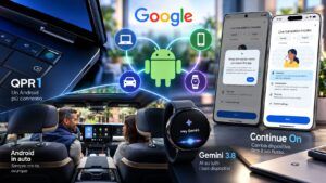 Googlebook cambia Android: QPR1, Continue On e Gemini 3.8 collegano PC e Pixel