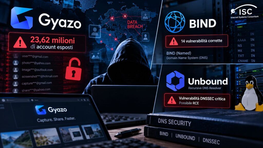 Gyazo espone 23,6 milioni di account mentre BIND e Unbound aprono il fronte DNS 2 gyazo breach bind unbound dnssec vulnerabilita