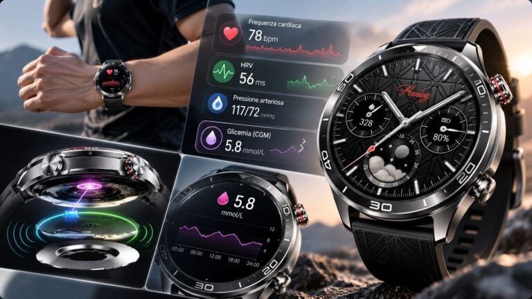 honor watch 6 pro cgm pressione display oled