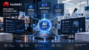 Huawei porta gli agenti AI in produzione: DIMAK, banche e sanità oltre le demo 23 Huawei porta gli agenti AI in produzione: DIMAK, banche e sanità oltre le demo