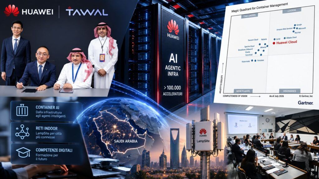 Huawei spinge Agentic Infra: container AI, reti indoor e competenze diventano infrastruttura 2 huawei agentic infra container ai lampsite reti competenze