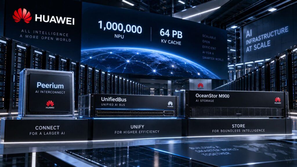 Huawei Peerium unisce un milione di NPU, OceanStor porta la KV cache a 64 PB 2 huawei peerium unifiedbus oceanstor m900 milione npu