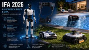 IFA 2026 spinge la robotica fisica: esoscheletri modulari, piscine e giardini autonomi 6 IFA 2026 spinge la robotica fisica: esoscheletri modulari, piscine e giardini autonomi