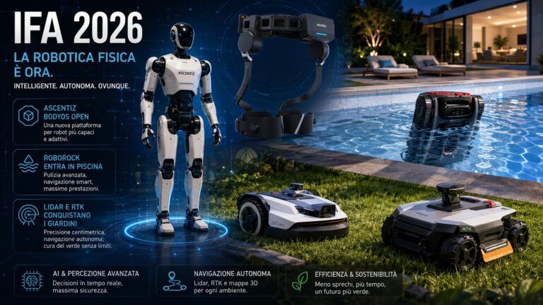 ifa 2026 robotica esoscheletri piscine giardini