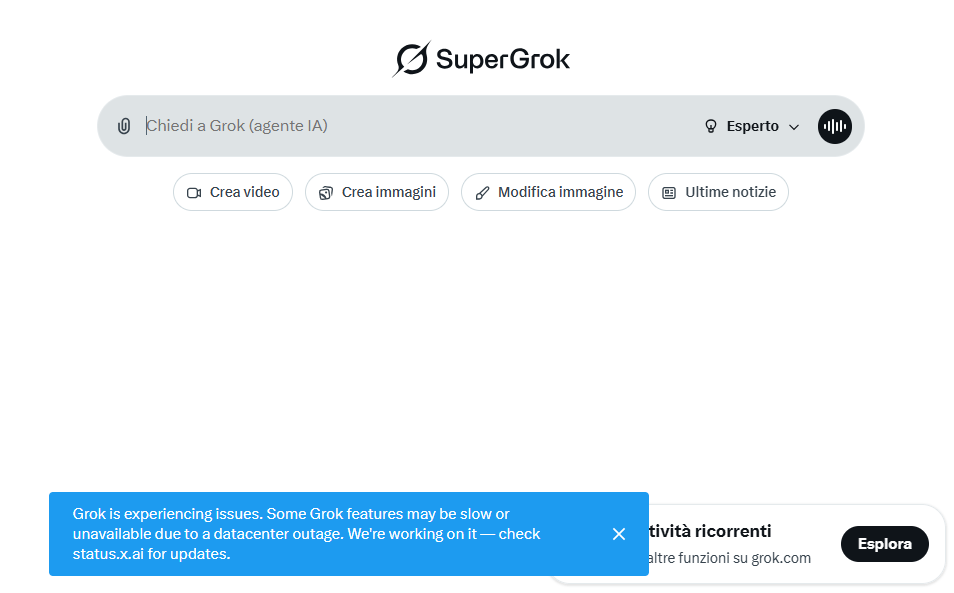 Blackout per l'intelligenza artificiale: ChatGPT e Grok offline tra errori 404 e problemi ai datacenter 2 image 166