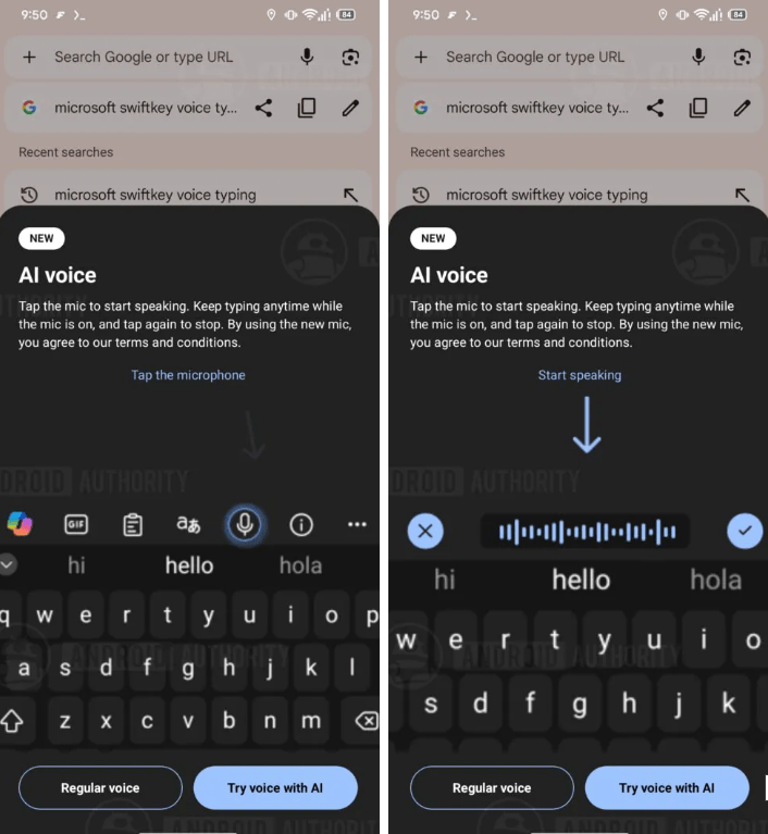 SwiftKey porta la dettatura AI offline su Android e sfida Rambler di Gboard 3 image 363