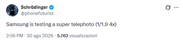 Galaxy S27 cambia strategia fotografica: nuovo teleobiettivo e Ultra con zoom 4x 1 image 4