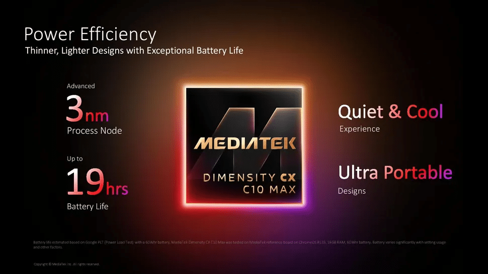 MediaTek CX C10 Max porta 3 nm e 55 TOPS nei Googlebook senza ventole 5 image 736