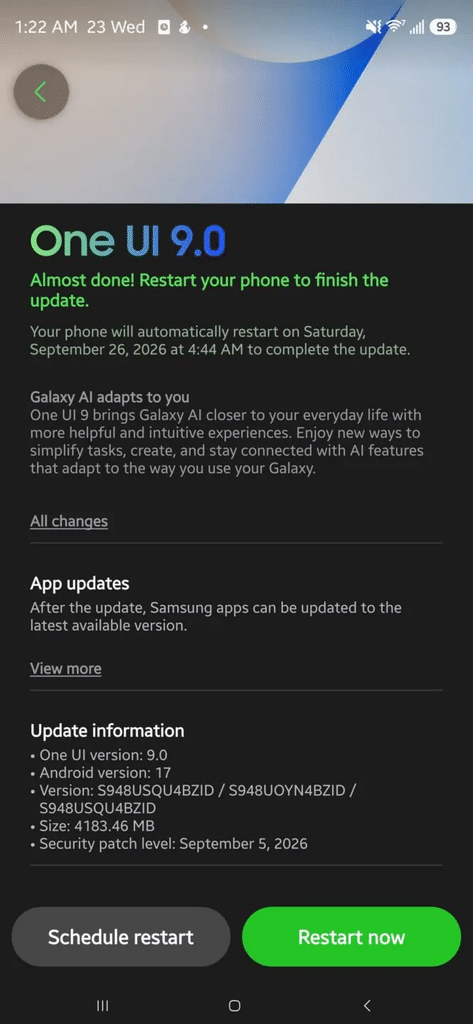 Samsung accelera One UI 9 mentre Galaxy S27 Ultra prepara il salto LPDDR6 3 image 811