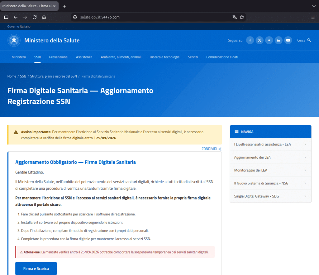 Falso sito SSN infetta Android e Windows: StreamRAT e XWorm in Italia 3 image 869