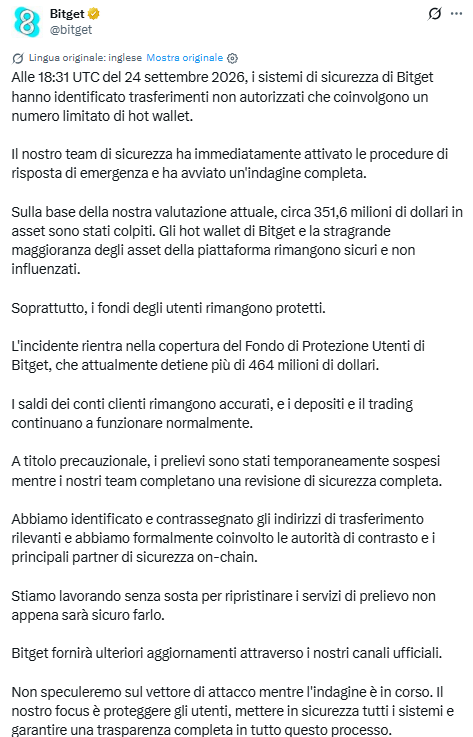 Bitget perde 351,6 milioni: KelpDAO e Coinbase espongono tre fragilità crypto 1 image 892