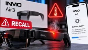 Gli smart glasses INMO Air3 richiamati per surriscaldamento: 10 casi e rischio di ustioni al volto 4 Gli smart glasses INMO Air3 richiamati per surriscaldamento: 10 casi e rischio di ustioni al volto