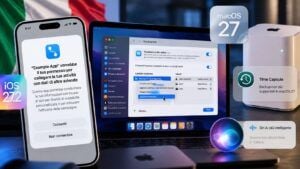 iOS 27.2 cambia il tracking in Italia, Siri AI resta fuori e Time Capsule muore