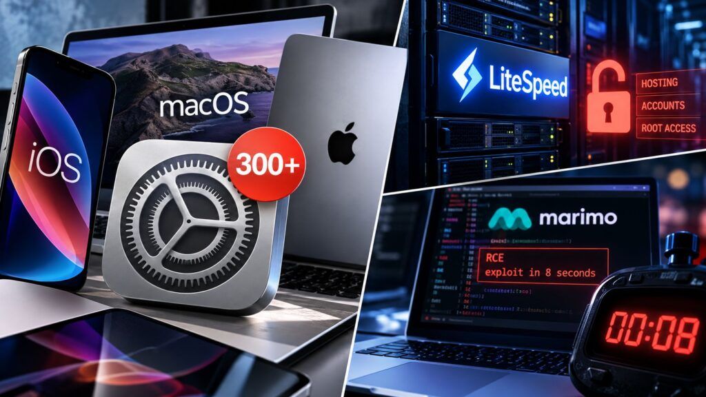 Apple chiude oltre 300 falle, LiteSpeed e Marimo mostrano il rischio delle RCE esposte 2 ios 27 macos 27 litespeed marimo rce