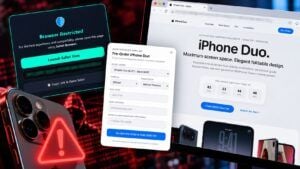Falso preorder iPhone Duo usa DarkSword: basta aprire la pagina per l’attacco 1 Falso preorder iPhone Duo usa DarkSword: basta aprire la pagina per l’attacco