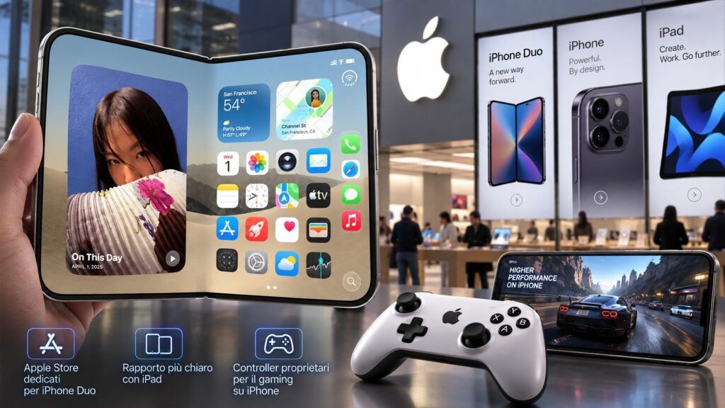 iPhone Duo ridisegna la strategia Apple: Store, iPad e gaming diventano parte dello stesso ecosistema 2 iphone duo strategia apple store ipad gaming