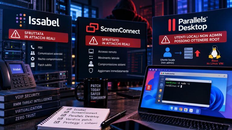 issabel screenconnect parallels vulnerabilita rce root