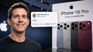 John Ternus apre l’era Apple: debutto su X e colori iPhone 18 Pro 3 John Ternus apre l’era Apple: debutto su X e colori iPhone 18 Pro