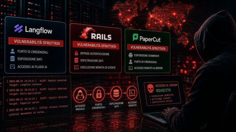 langflow papercut exploit credenziali dati