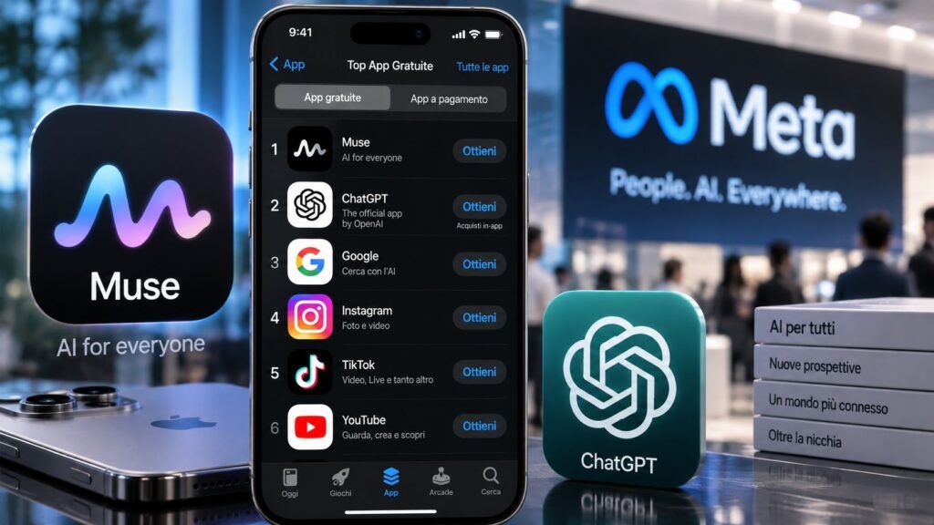 Meta Muse supera ChatGPT su iPhone: gli agenti AI diventano app di massa 2 meta muse supera chatgpt iphone app store agenti ai