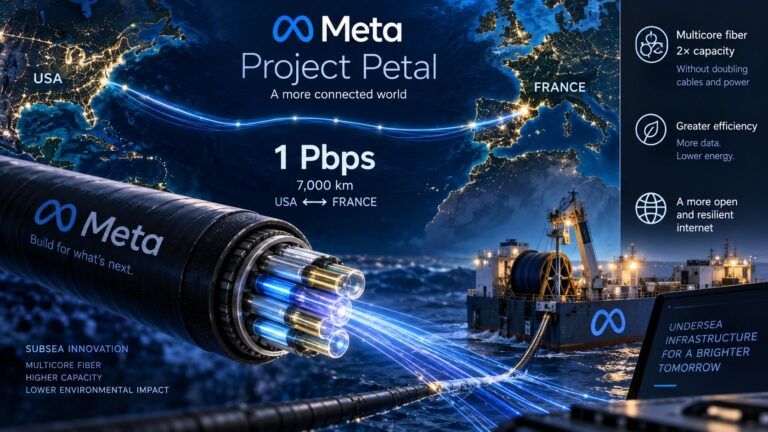 meta petal cavo sottomarino petabit