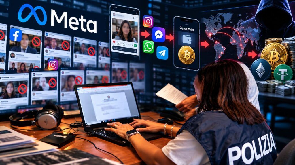 Meta contro le truffe, il caso da 16 milioni mostra dove finisce lo scam 2 meta truffe crypto romance baiting 16 milioni