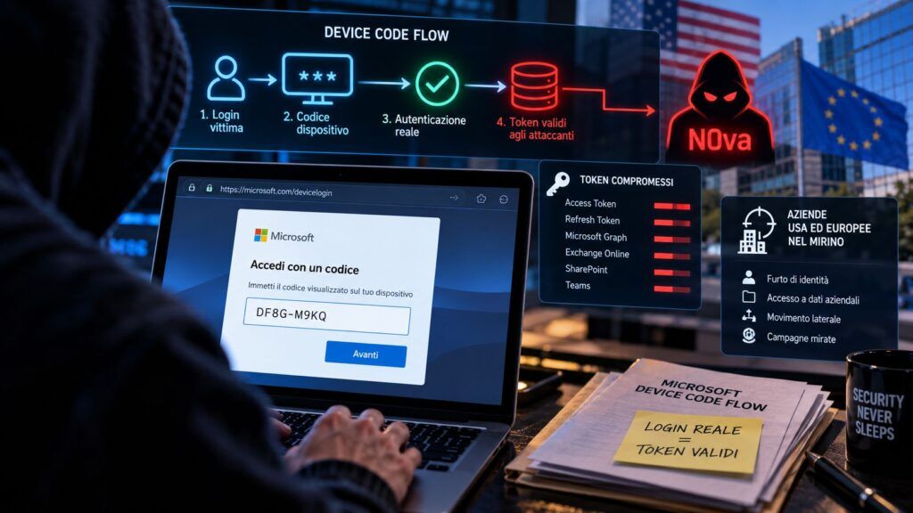 N0va ruba token Microsoft 365 senza rubare password: il phishing passa dai login legittimi 2 n0va phishkit microsoft 365 device code token