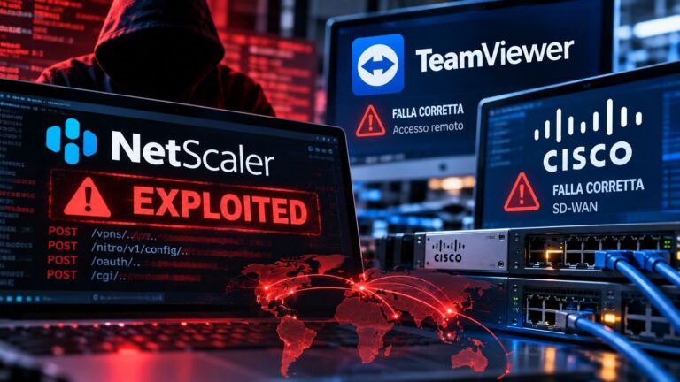 netscaler teamviewer cisco accesso remoto vulnerabilita