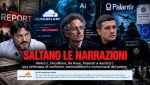 Ranucci, Quattrociocchi e Palantir: saltano le narrazioni - NEWSLETTER 1 Ranucci, Quattrociocchi e Palantir: saltano le narrazioni – NEWSLETTER