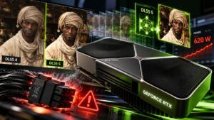 NVIDIA DLSS 5 alza i consumi della RTX 5090 e riapre il caso del connettore 16 pin 3 NVIDIA DLSS 5 alza i consumi della RTX 5090 e riapre il caso del connettore 16 pin