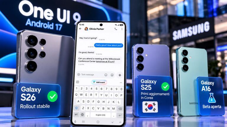 one ui 9 s26 s25 a16 android 17 rollout