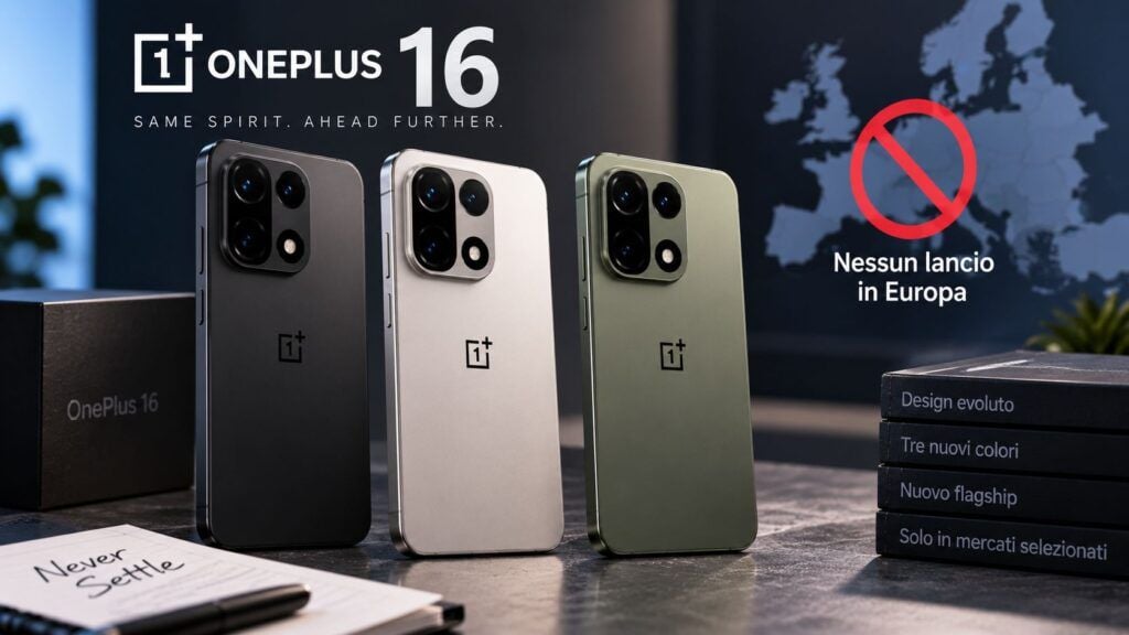 oneplus 16 design colori europa