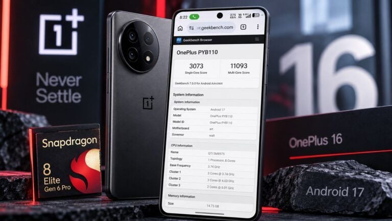 oneplus 16 geekbench