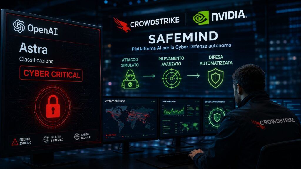 OpenAI Astra supera la soglia cyber Critical, CrowdStrike risponde con agenti AI autonomi 2 openai astra crowdstrike safemind