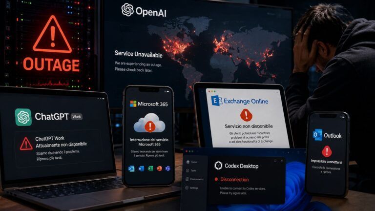 openai microsoft outage chatgpt work exchange online codex windows